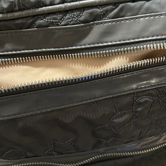 STELLA MCCARTNEY LE SPORTSAC Quilted Grey Nylon Weekend Bag - Picture 6 of 9